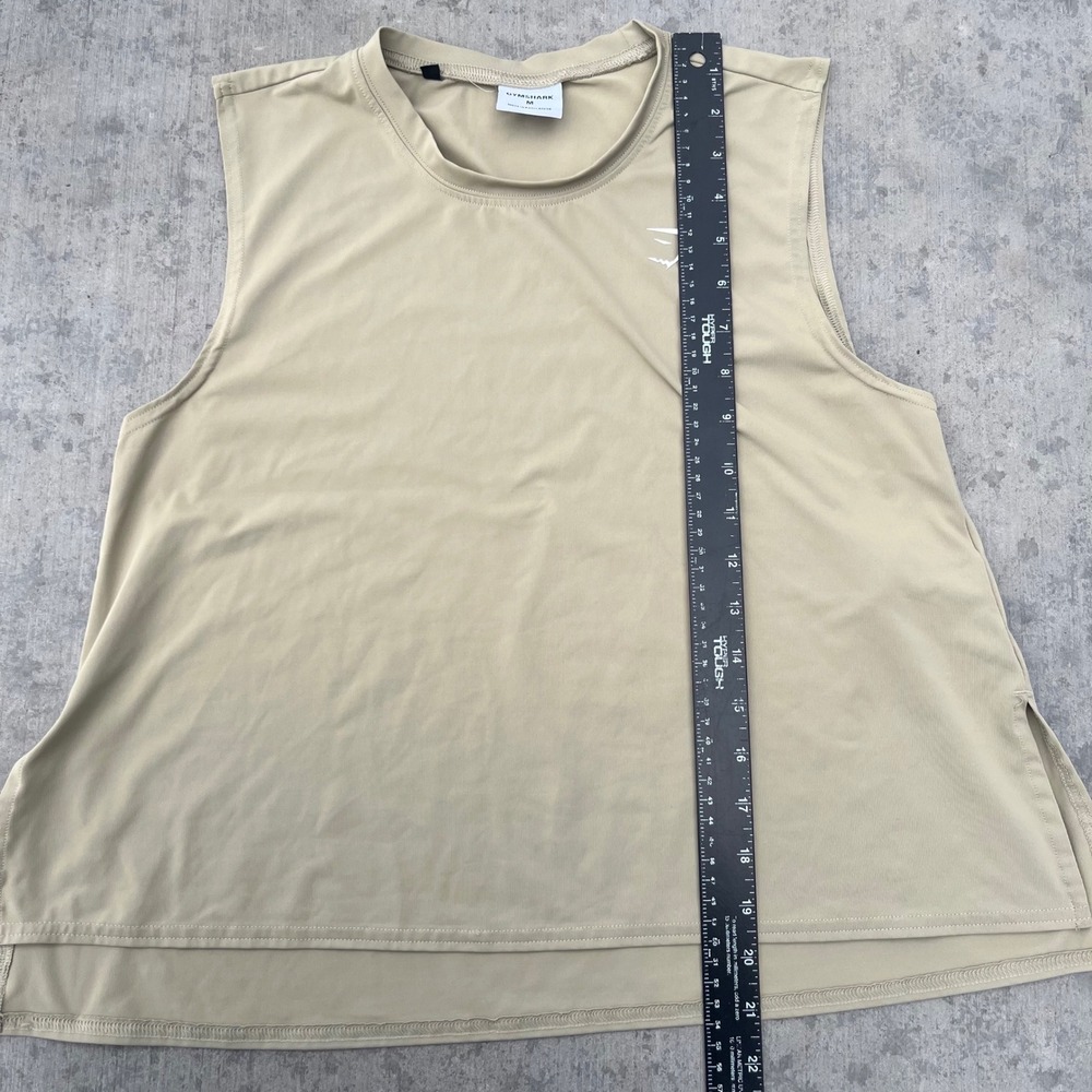 Gymshark Womens Training Sleeveless Top Sand Beige GLVT4423-MS-AW20-251 Size M - Picture 6 of 6